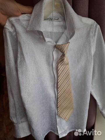 Белая рубашка 98-104