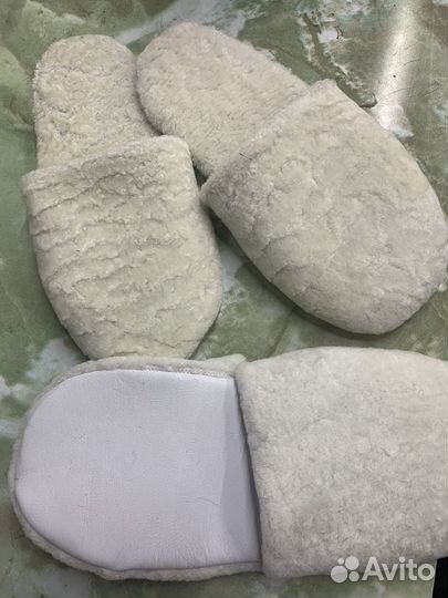 Тапочки из натуральной овчины