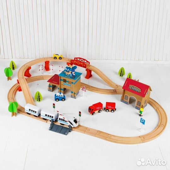 Железная дорога 88 деталей, совместима с Икеа