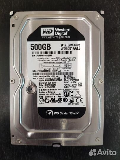 Жесткий диск Western Digital SATA 500Gb (3.5