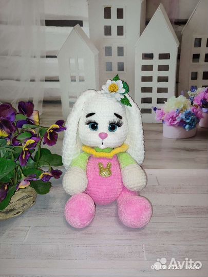 Вязаный зайка