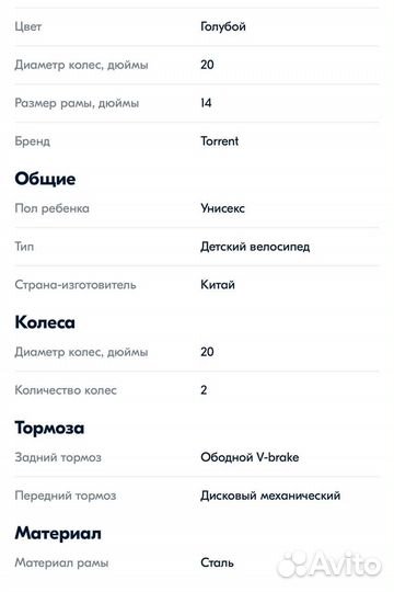 Велосипед torrent Spider blue подростковый
