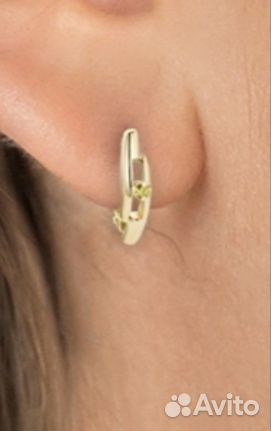 Золотые серьги с бриллиантами