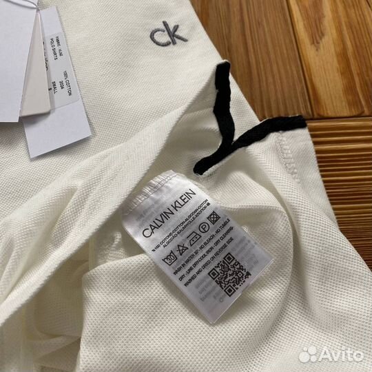 Calvin klein мужское polo белое