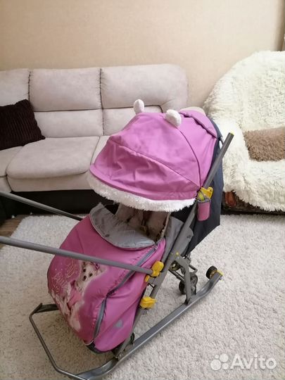 Санки коляска nika
