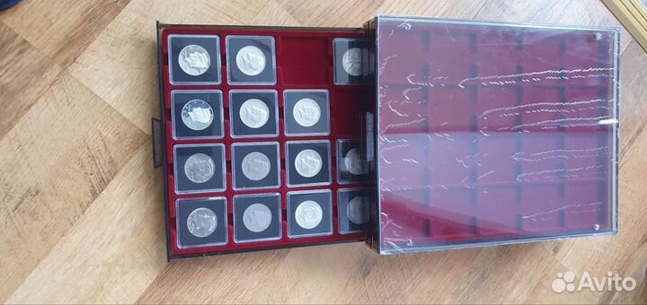 Планшет для монет в квадро капсулах 5 х 5см