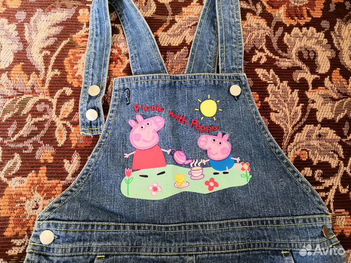 Джинсовый сарафан р110-116