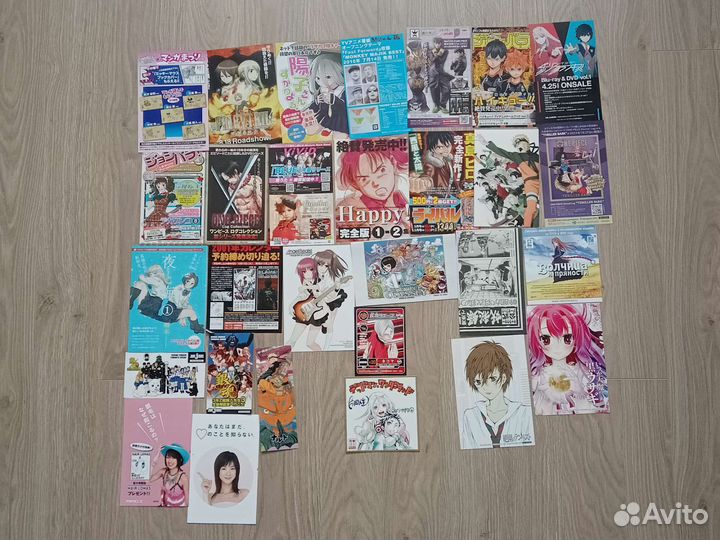 Японские открытки, плакаты, буклеты