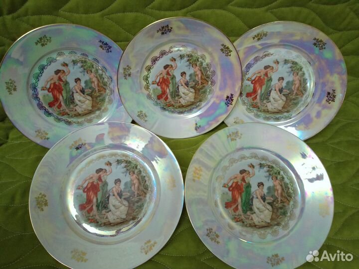 Тарелки перламутр (Наказание Нимфы) 