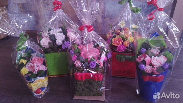 Букет цветов из мыла ручной работы