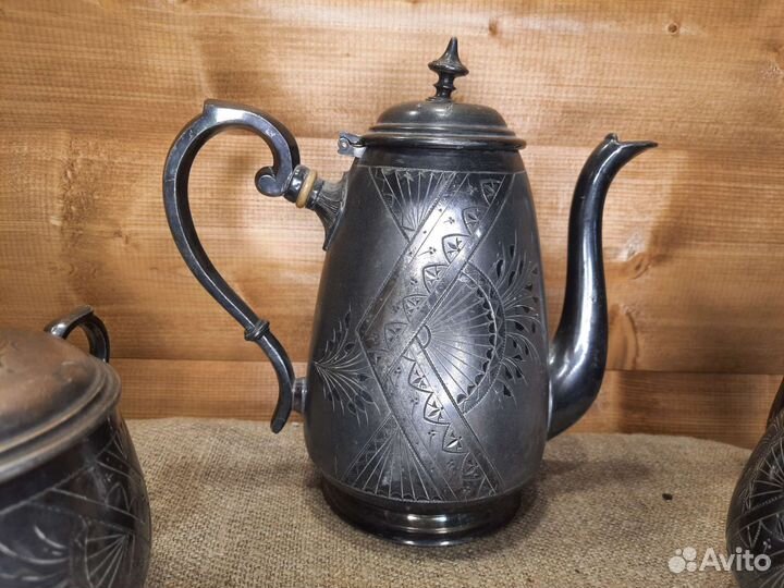 Чайно Кофейный сервиз Европа Серебрение