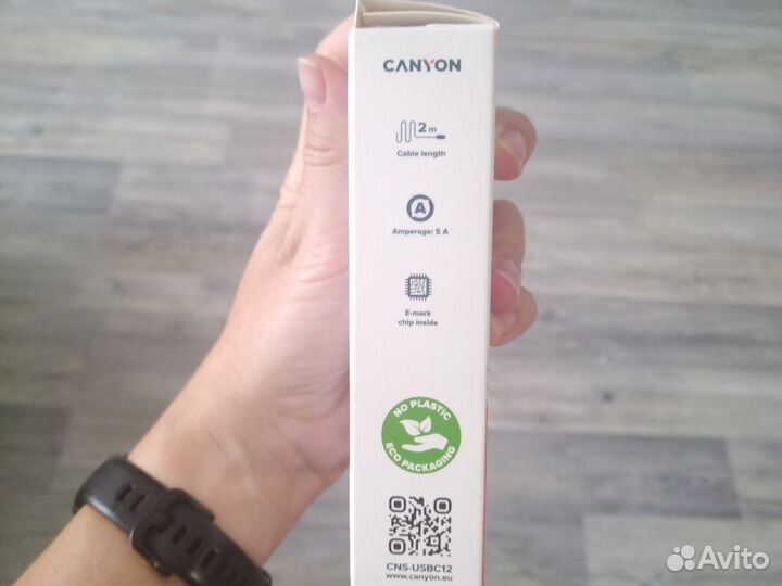 Кабель Canyon 100w typeC to type C