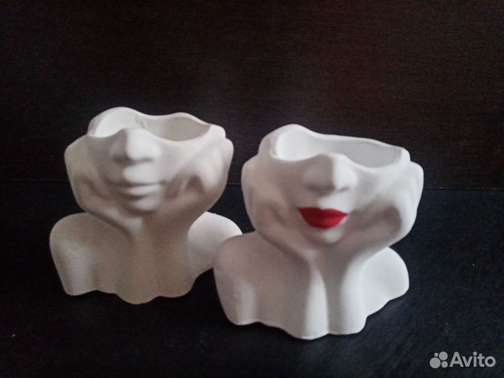 Кашпо, горшок для цветов (высота 9 см)