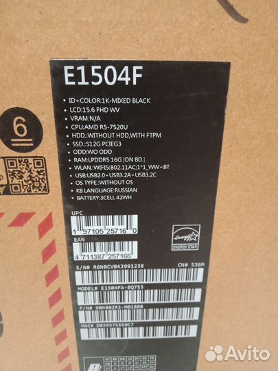 Ноутбук Asus Vivobook 15.6