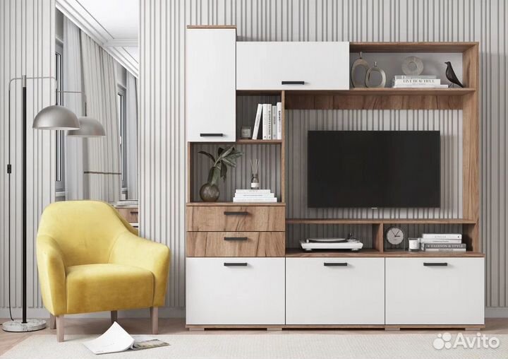 Стенка горка в гостиную. Различные расцветки