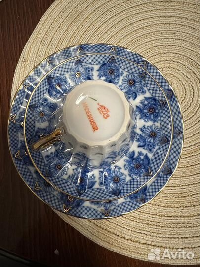 Чайный сервиз лфз костяной фарфор СССР