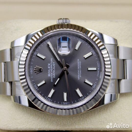 Часы Rolex datejust 41mm Серые