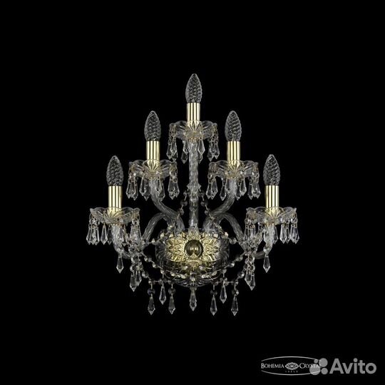 Бра хрустальные 1403B/2+2+1/160 G Bohemia Ivele Cr