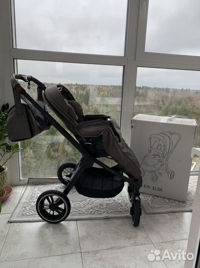 Коляска be2me elsa темно-серая