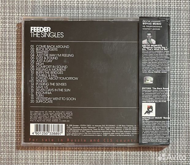 Feeder - The Singles CD Rus