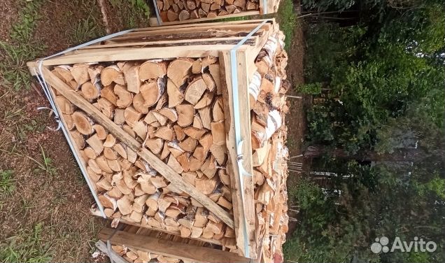 Дрова колотые: дуб, берёза
