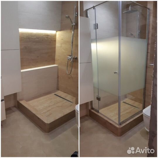 Душевые ограждения и двери из стекла