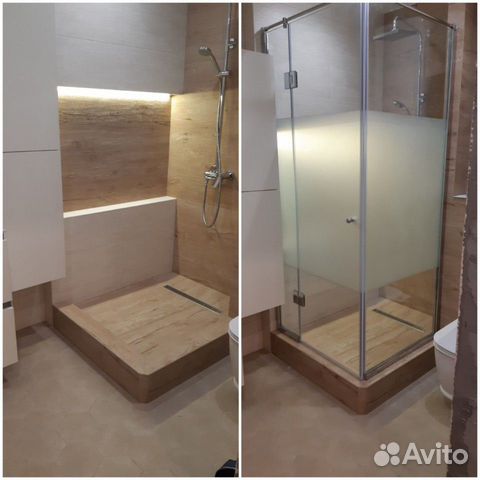 Душевые ограждения и двери из стекла