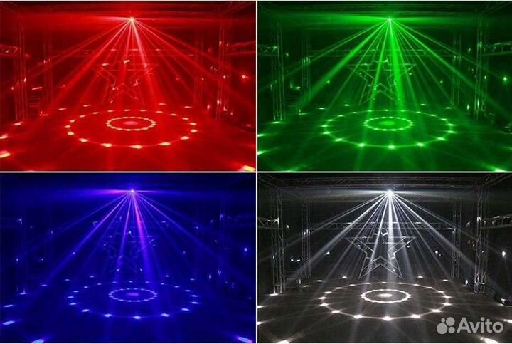 Светомузыка лазерный сценическая 4в1,Пчела