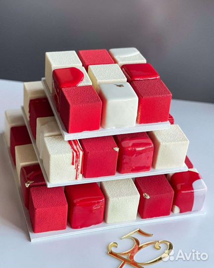 Торт кубики,торт кубик муссовый