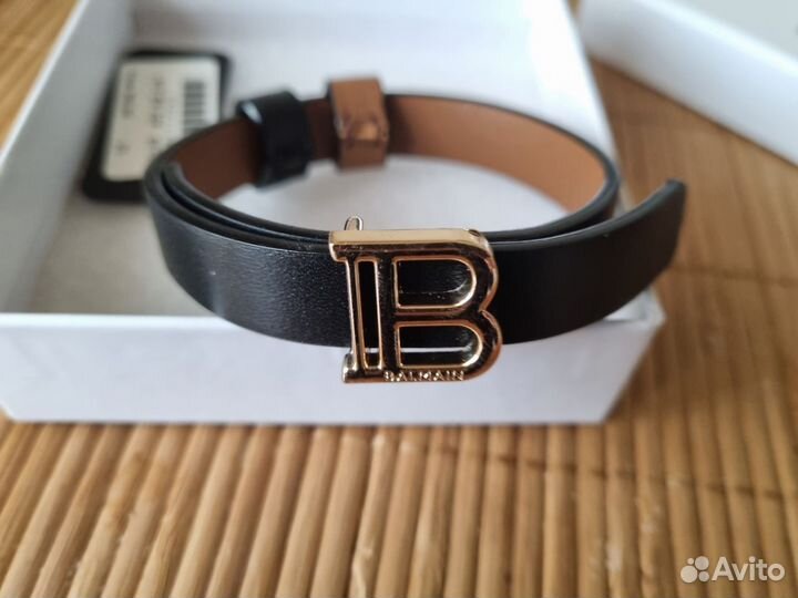 Кожаный браслет Balmain