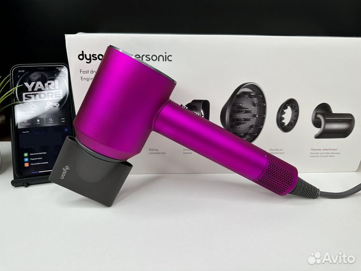 Фен Dyson supersonic hd08 Розовый никель