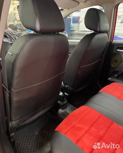 Чехлы из экокожи Ромб на VW Caddy от Автопилот