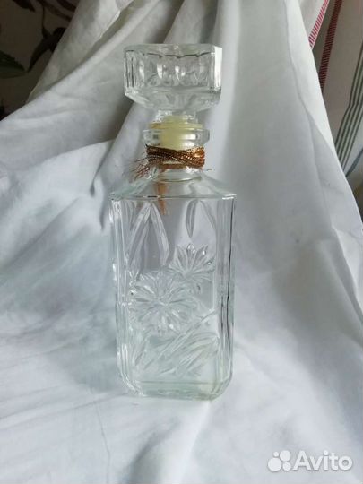 Штоф, флаконы стекло хрусталь винтаж
