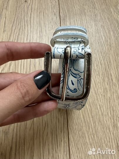 Ремень мужской с цветами Italia