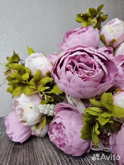 Исскуственные цветы пионы для декора