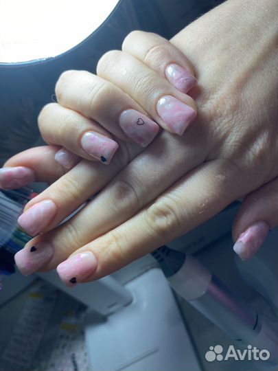 Наращивание ногтей на дому