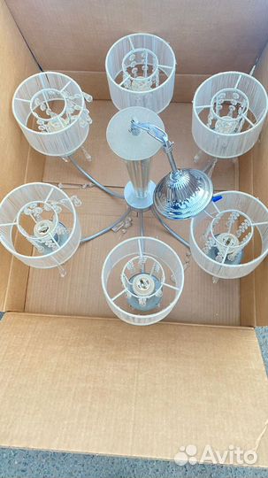 Люстра хрустальная винтажная