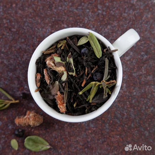 Чай черный Байкальский с саган-дайля и ягодами