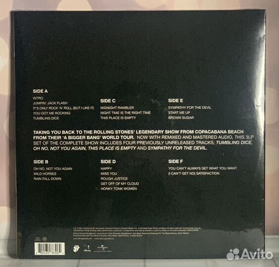 The Rolling Stones - A Bigger Bang: Live 3LP