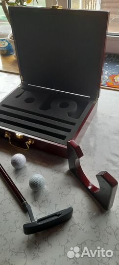 Набор для Гольфа в деревянном кейсе