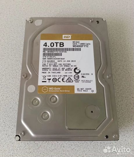 HDD Western Digital Gold 4Tb