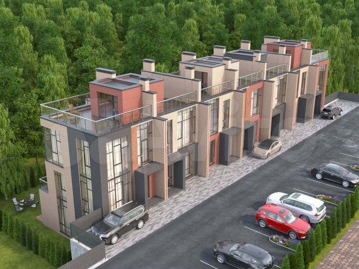 Таунхаус 127 м² на участке 1 сот.