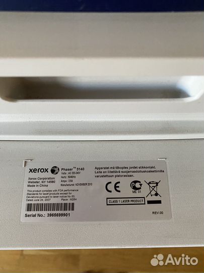 Принтер лазерный xerox phaser 3140