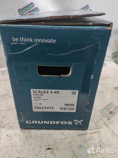 Установка водоснабжения Grundfos scala2 3-45 akccd