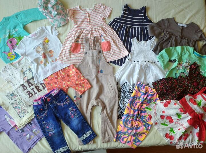Одежда пакетом для девочки 80