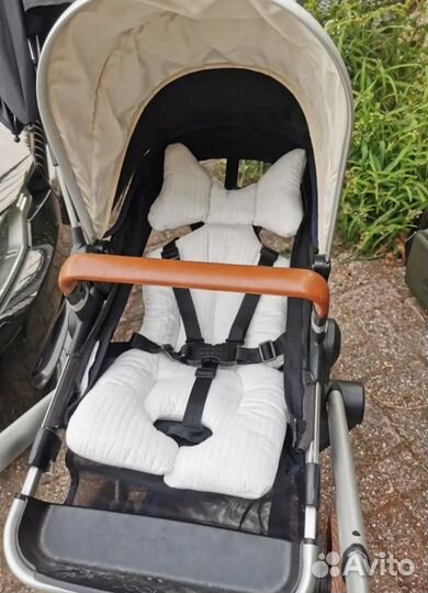 Подушка вкладыш в прогулочную коляску для новорожд