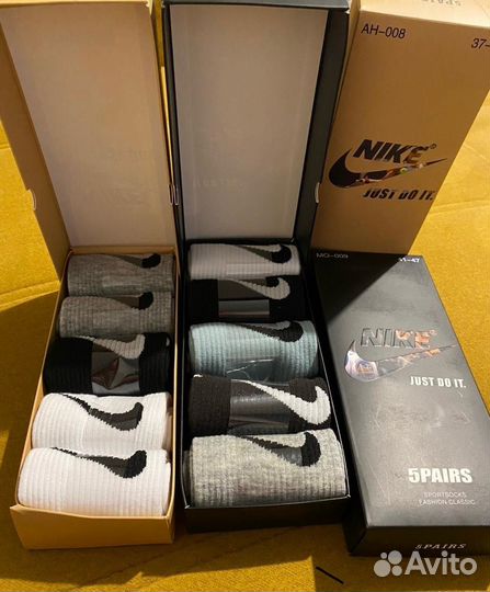 Носки nike и adidas