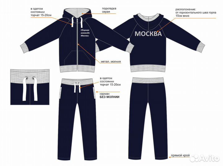 Костюм спортивный герб фхр