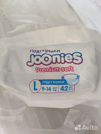 Подгузники joines premium soft 9-14 кг 42 шт