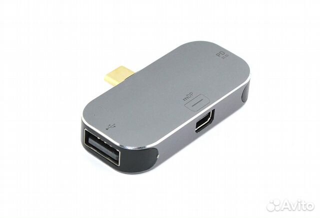 Адаптер Type C на Mini Display Port + USB + PD